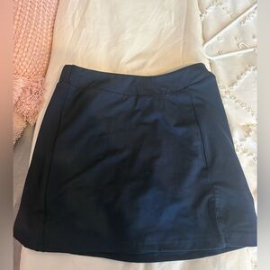 navy mini skirt